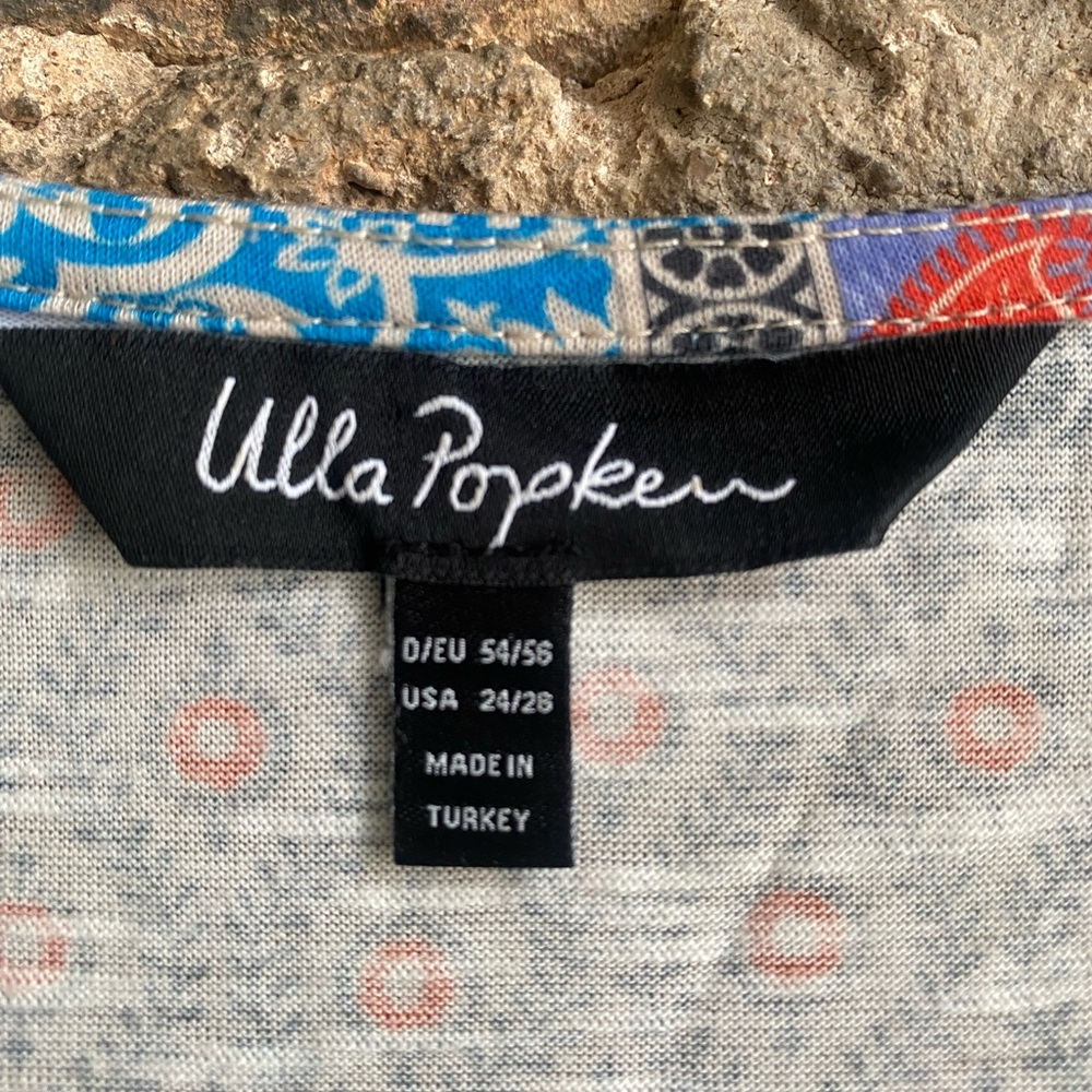 Ulla Popken Multicolor Patchwork Tunic - image 3